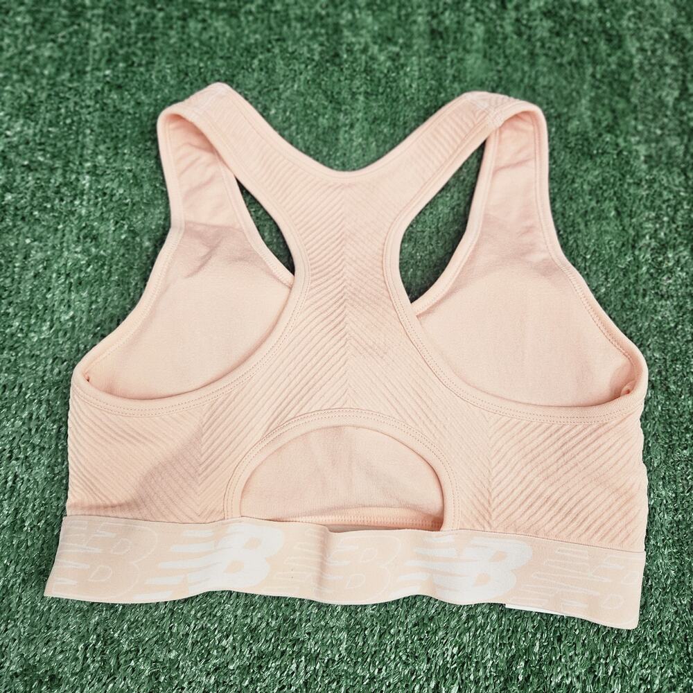 NWT New Balance Women's Luxe Pink Sports Bra Size XL Support Activewear - Picture 2 of 8